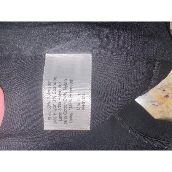 NWT Lane Bryant Womens Black Lace Overlay Blazer Plus Size 28 Evening Wear Party - Picture 9 of 12